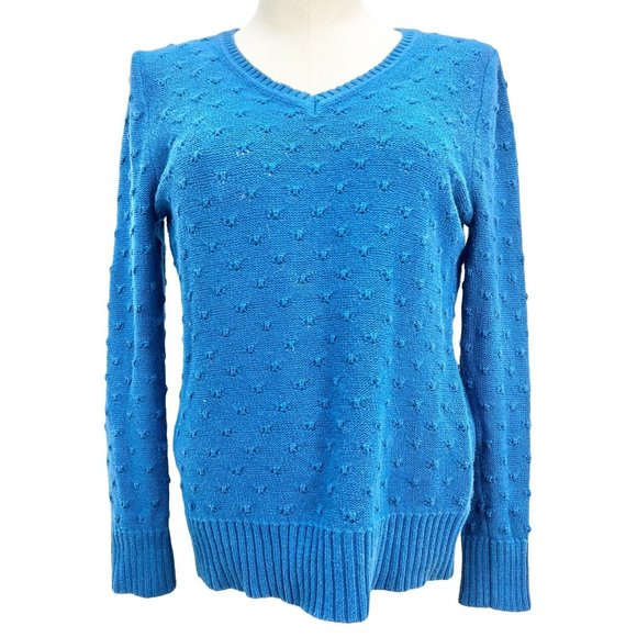 Studio Works Sweater Women's Small Blue Long Sleeves - Picture 1 of 8